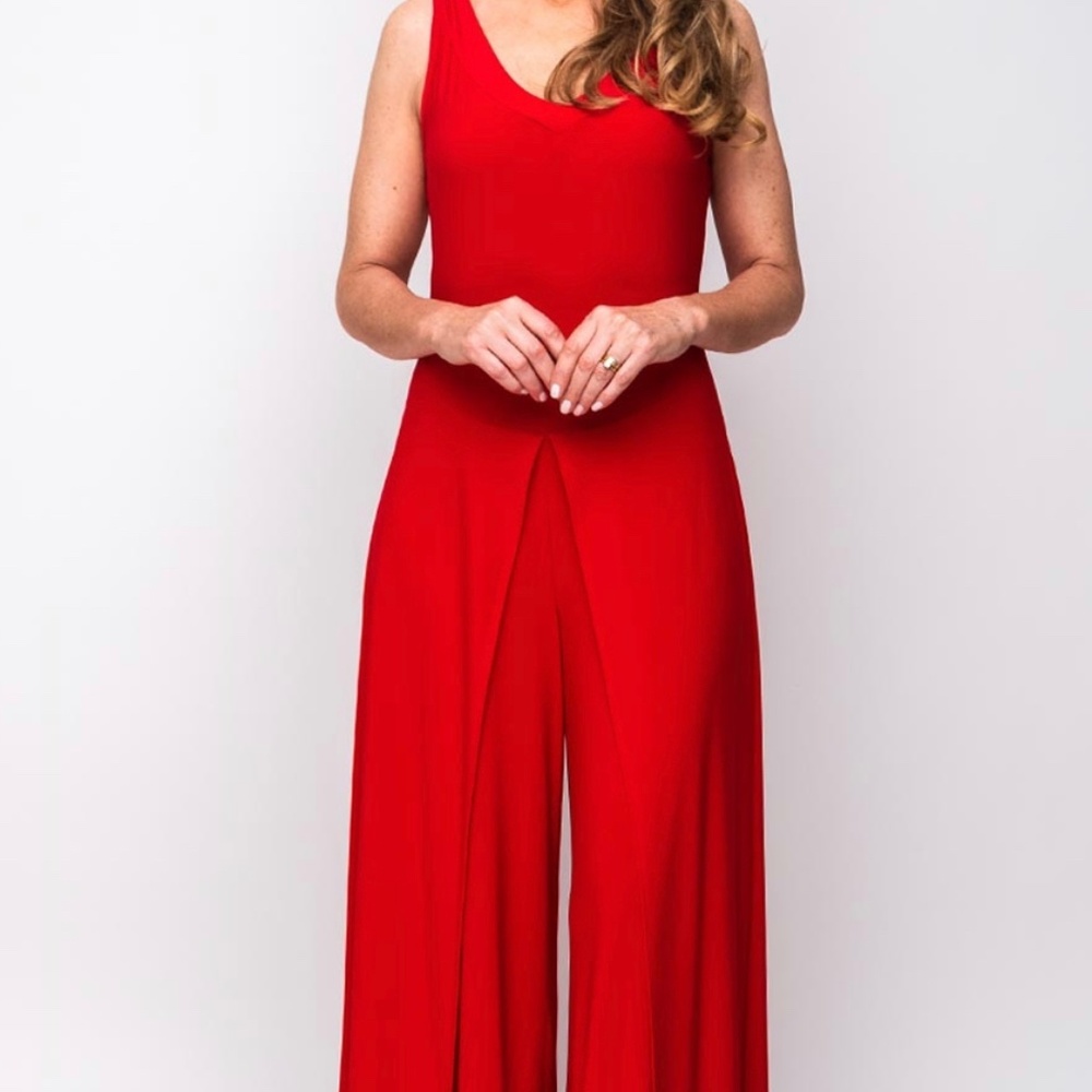 NWT Joseph Ribkoff Layered Wide Leg Jumpsuit